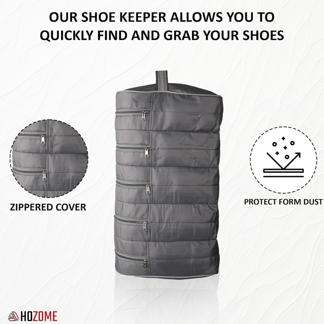 Space-Saving Hanging Shoe Storage Bag