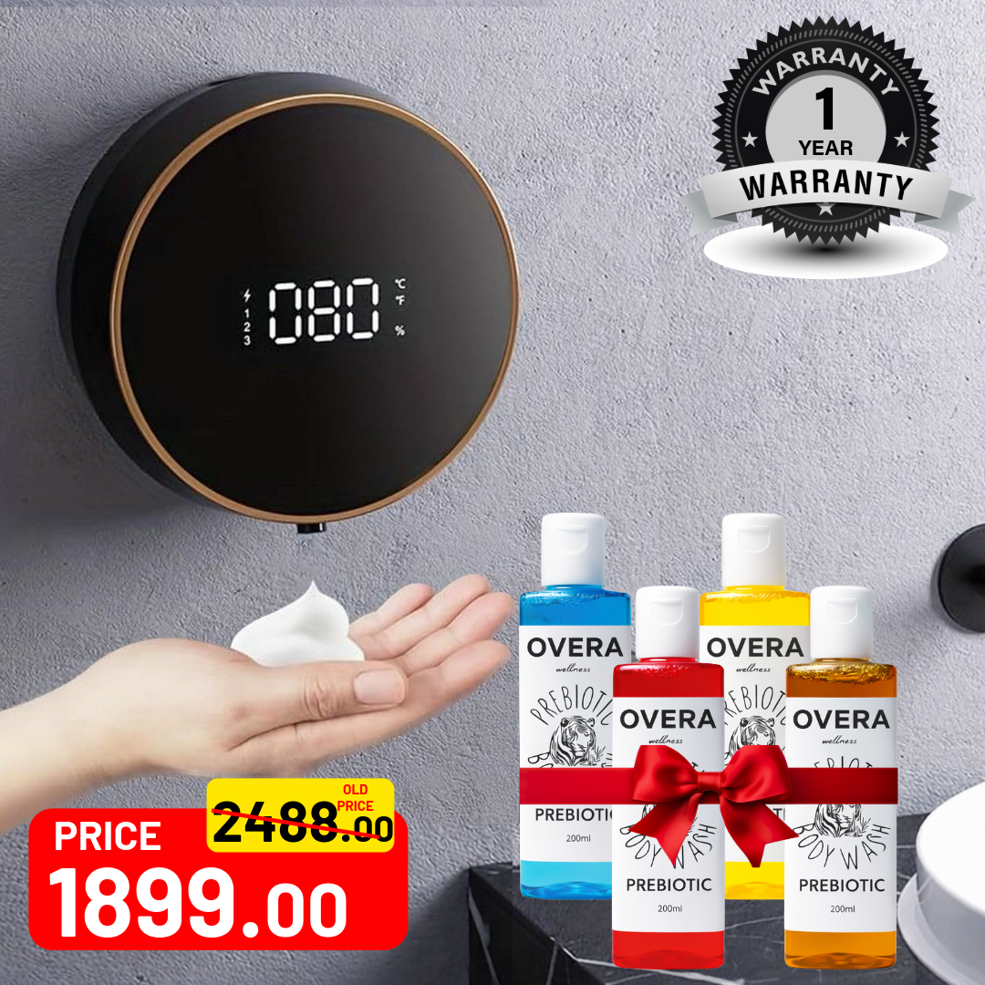 Automatic Foam Dispenser (With 4 Free Handwash Liquids)