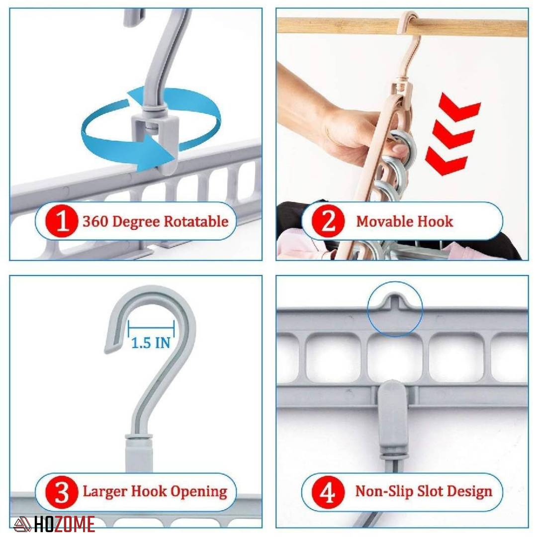 Hozome 9-Hole Space Saving Hanger