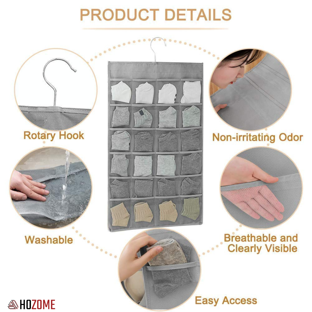 Wardrobe Hanging Innerwear Organizer