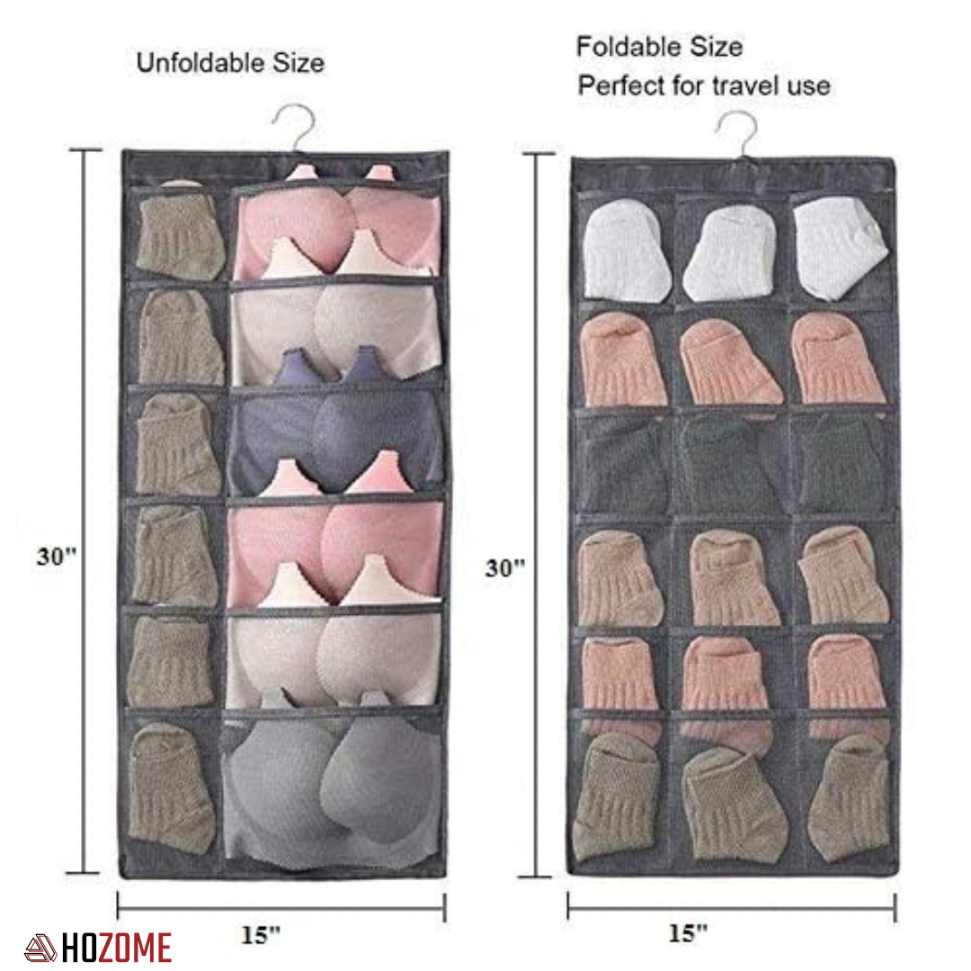 Wardrobe Hanging Innerwear Organizer