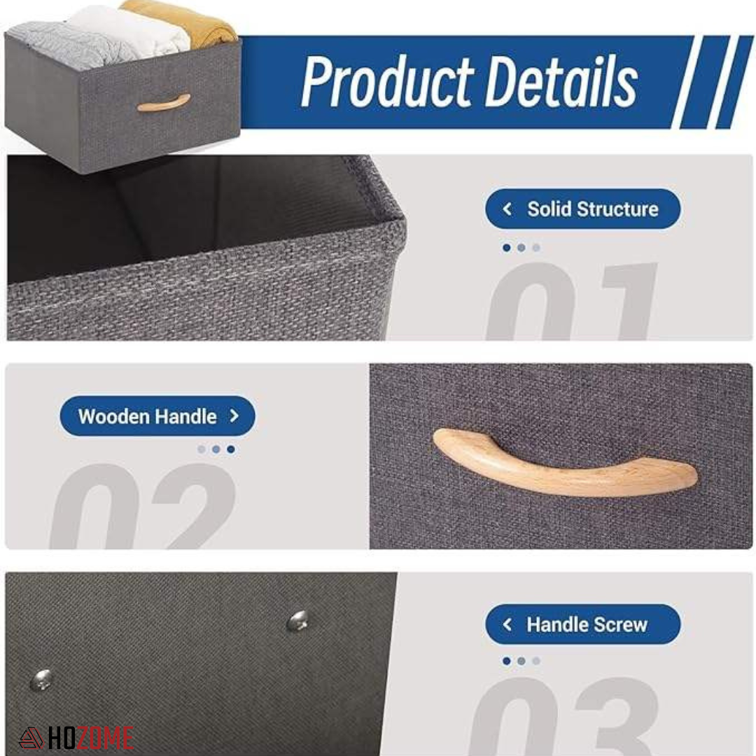 Foldable Fabric Storage Drawer Boxes