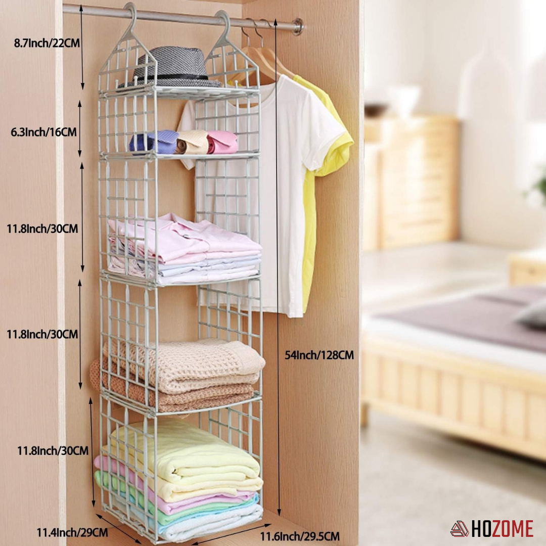 Hanging Closet Shelf Organizer