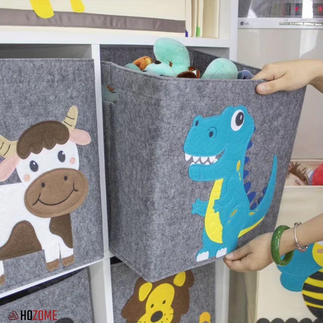 Kids Toy Storage Felt Basket
