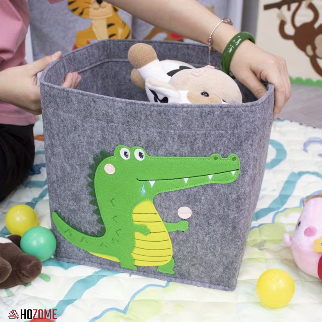 Kids Toy Storage Felt Basket