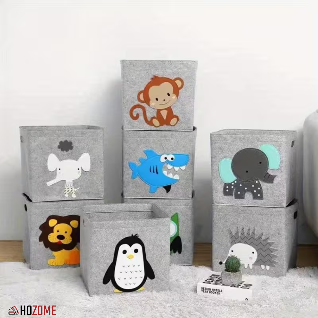 Kids Toy Storage Felt Basket