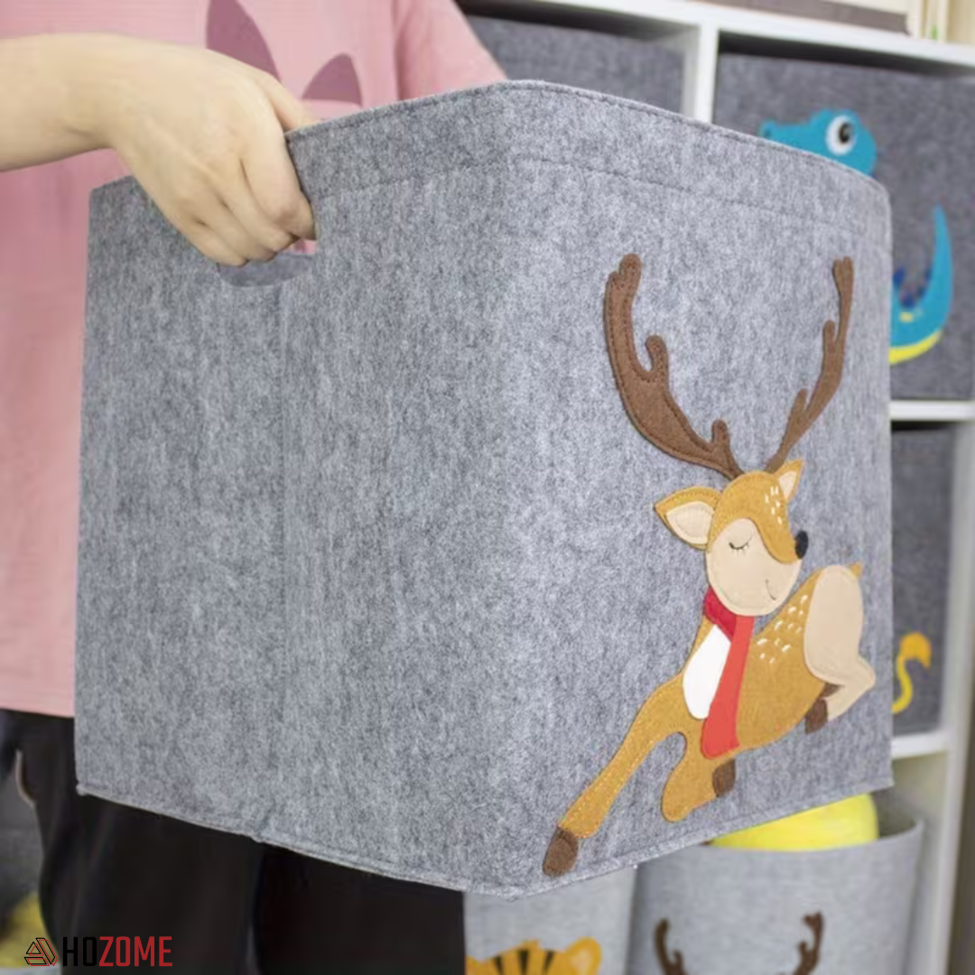 Kids Toy Storage Felt Basket