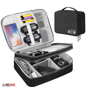 Portable Electronics Organizer Storage Case