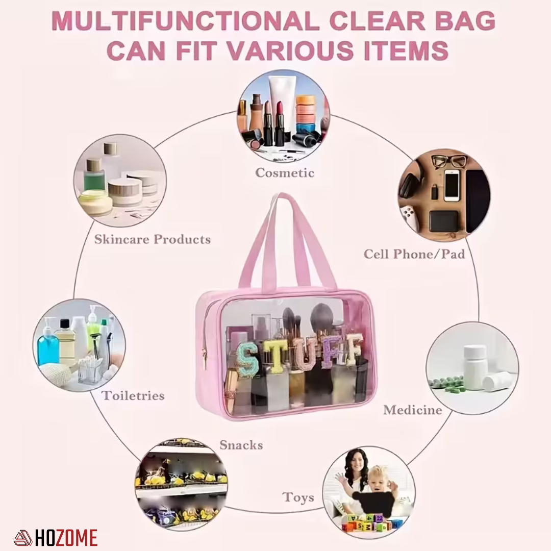 Transparent Makeup & Toiletry Storage Bag