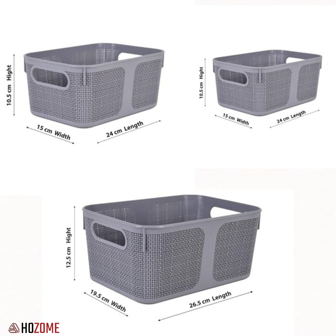 Durable Storage Baskets (Set Of 3)
