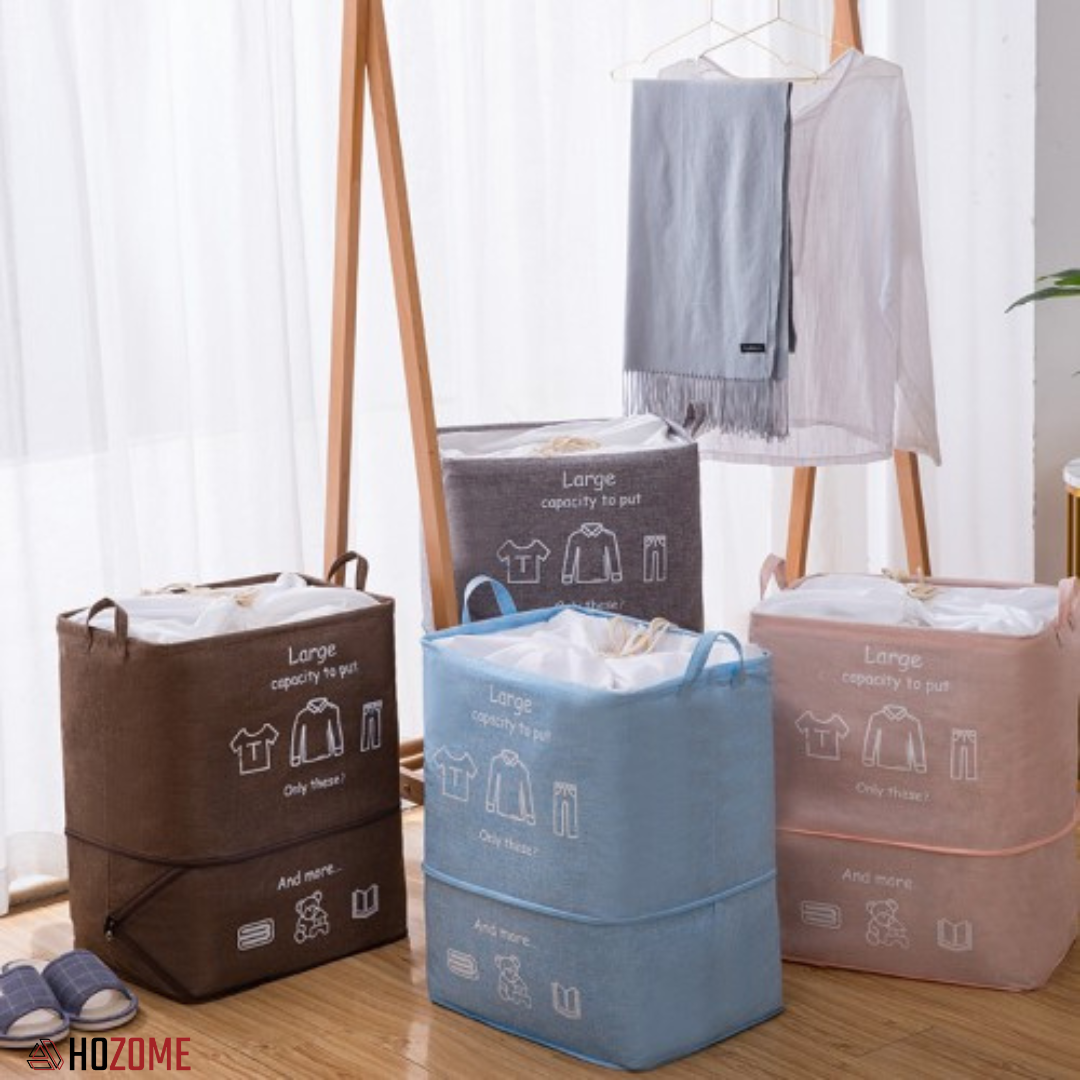 Fabric Laundry & Storage Organizer Bag