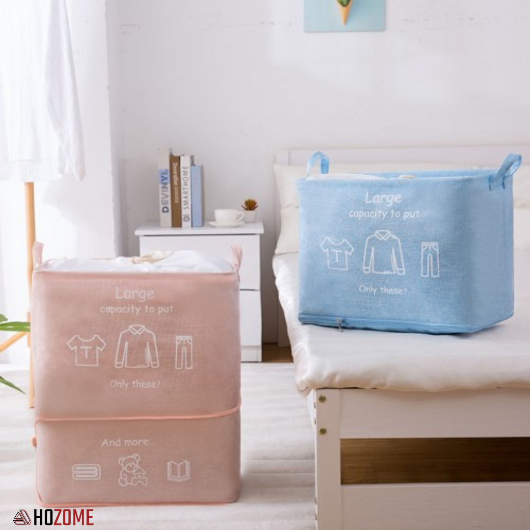 Fabric Laundry & Storage Organizer Bag