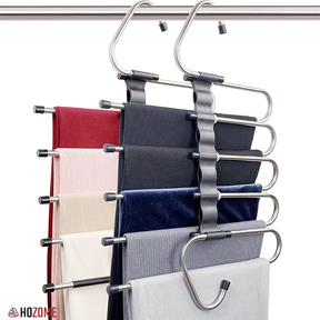 Hozome 5 in 1 Stainless Steel and Covred/Foldable Hangers