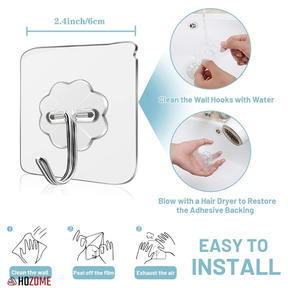 Hozome Strong Adhesive Wall Hooks