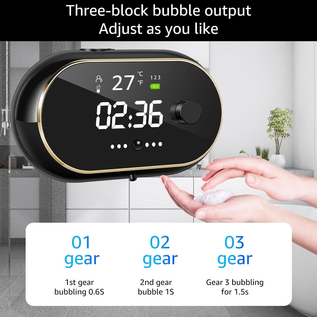 Automatic Foam Dispenser (With 4 Free Handwash Liquids)