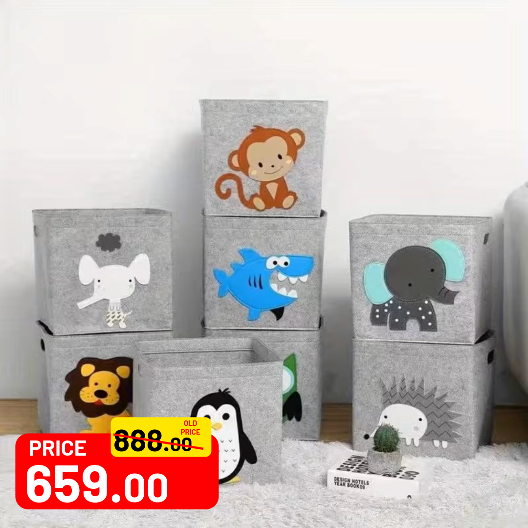 Kids Toy Storage Felt Basket